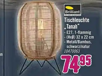 Hornbach Tischleuchte „tanah” Brilliant Angebot