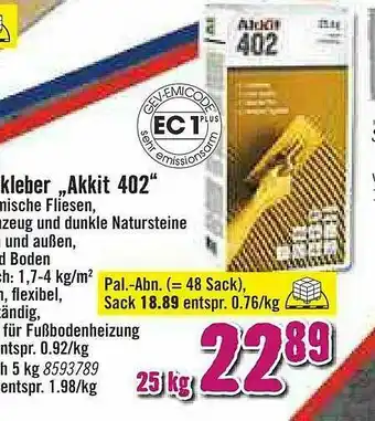 Hornbach Kleber „akkit 402” Angebot