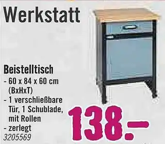 Hornbach Werkstatt Beistelltisch Angebot