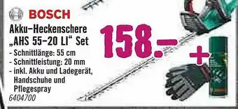 Hornbach Bosch Akku-heckenschere Ahs 55-20li Set Angebot