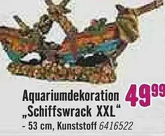 Hornbach Aquariumdekoration „schiffswrack XXL” Angebot