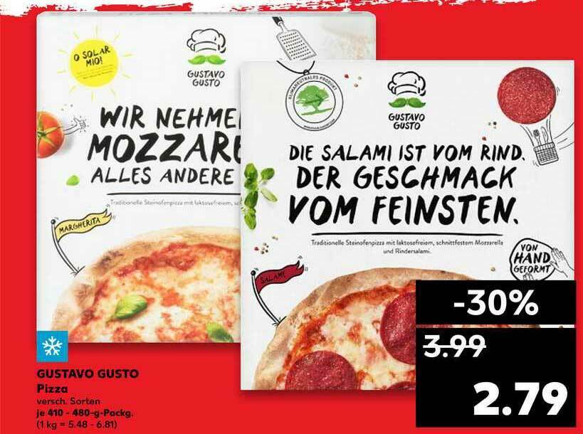 Gustavo Gusto Pizza Angebot bei Kaufland