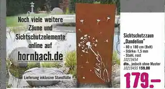 Hornbach Sichtschutzzaun „dandelion” Angebot