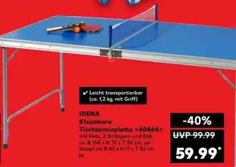 Kaufland Idena Klappbare Tischtennisplatte 40464 Angebot