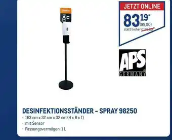 METRO Desinfektionsständer - Spray 98250 Aps Angebot