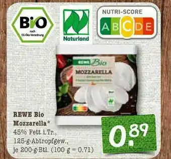 nahkauf Rewe Bio Mozzarella Angebot