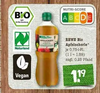 nahkauf Rewe Bio Apfelschorle Angebot