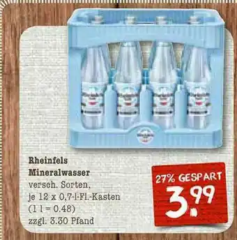 nahkauf Rheinfels Mineralwasser Angebot