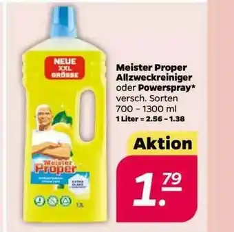 NETTO Meister Proper Allzweckreiniger Oder Powerspray Angebot