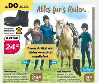 NETTO Kinder Oder Damen Reithose Oder Kinder Reitleggings Oder Damen Leder-reitstiefelette Angebot