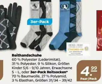 NETTO Reithandschuhe Oder 3er-pack Reitsocken Angebot