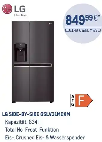 METRO LG SIDE-BY-SIDE GSLV31MCXM Angebot