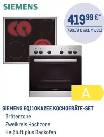 METRO SIEMENS EQ110KA2EE KOCHGERÄTE-SET Angebot