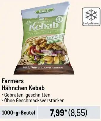 METRO Farmers Hähnchen Kebab 1000 g Beutel Angebot