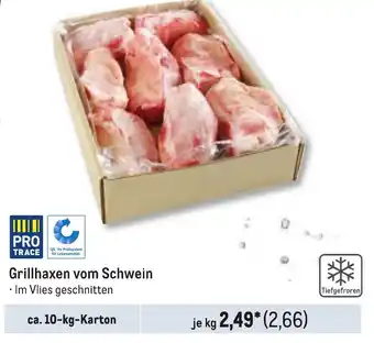 METRO Grillhaxen vom Schwein ca. 10 kg Karton Angebot