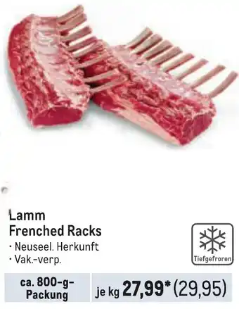 METRO Lamm Frenched Racks ca. 800 g Packung Angebot