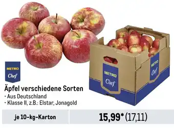 METRO METRO Chef Äpfel 10 kg Karton Angebot