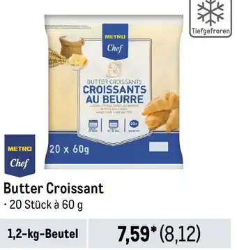 METRO METRO Chef Butter Croissant 1,2-kg-Beutel Angebot