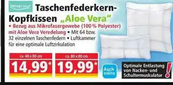 Norma Taschenfederkern Kopfkissen „aloe Vera” Angebot
