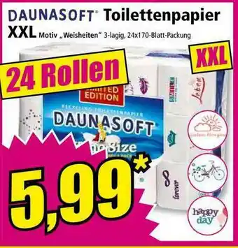 Norma Daunasoft Toilettenpapier XXL Angebot