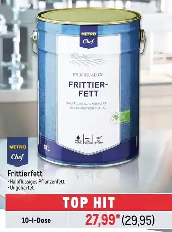 METRO METRO Chef Frittierfett 10 L Dose Angebot