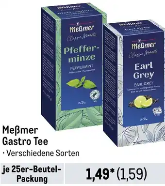 METRO Meßmer Gastro Tee 25er Beutel Angebot