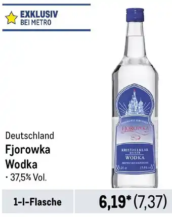 METRO Deutschland Fjorowka Wodka 1 L Flasche Angebot