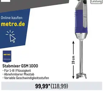 METRO METRO PROFESSIONAL Stabmixer GSM 1000 Angebot