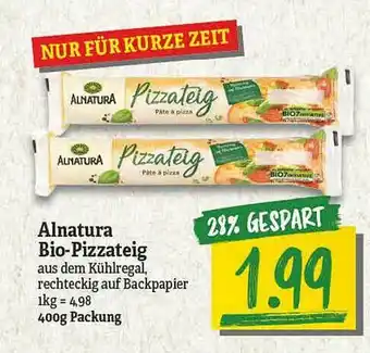 NP Discount Alnatura Bio-pizzateig Angebot