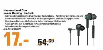 Saturn Hammerhead Duo In-ear Gaming Headset Angebot