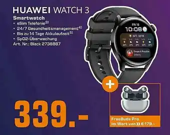 Saturn Huawei Watch 3 Angebot