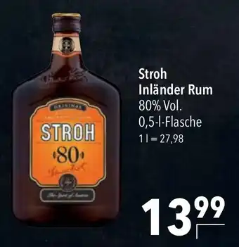 CITTI Markt Stroh Inländer Rum 80% Vol. 0,5-L Angebot