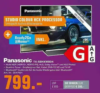 Saturn Panasonic Tx-58hxw804 Uhd Led Display Angebot