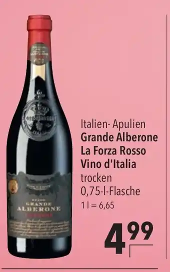 CITTI Markt Grande Alberone La Forza Rosso Vino d'Italia 750ml Angebot