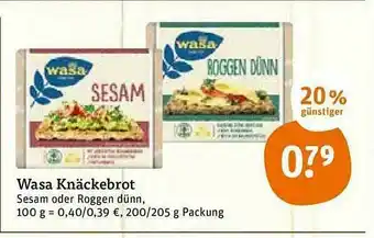 tegut Wasa Knäckebrot Angebot