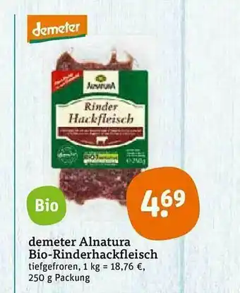 tegut Demeter Alnatura Bio-rinderhackfleisch Angebot