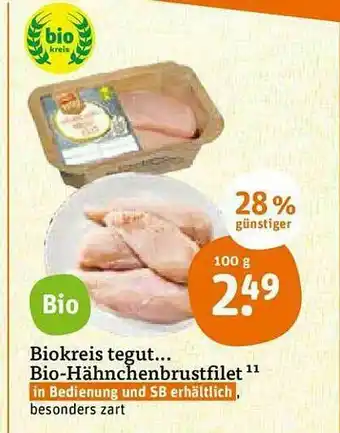 tegut Biokreis Tegut Bio-hähnchenbrustfilet Angebot