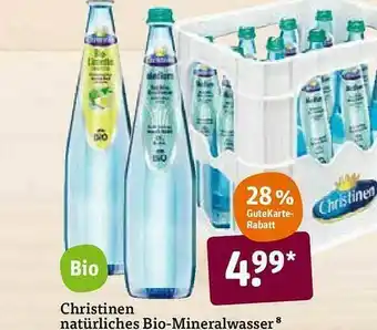 tegut Christine Natürliches Bio-mineralwasser Angebot