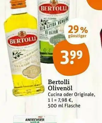 tegut Bertolli Olivenöl Angebot