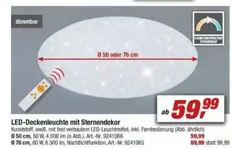 toom Baumarkt Led-deckenleuchte Mit Sternendekor Angebot