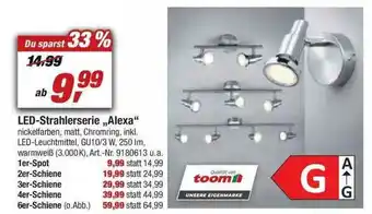 toom Baumarkt Led-strahlerserie „alexa” Angebot