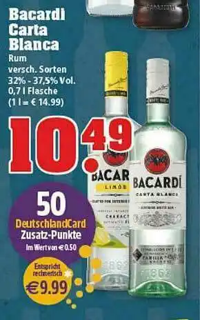 trinkgut Bacardi Carta Blanca Angebot