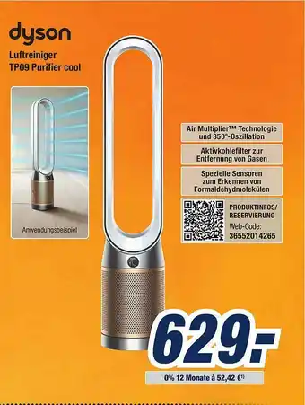 Expert Bening Dyson Luftreiniger TP09 Purifier Cool Angebot