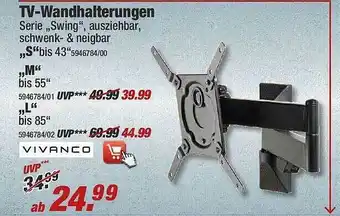 Poco Tv-wandhalterungen Vivanco Angebot