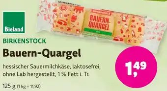 Biomarkt BIRKENSTOCK Bauern-Quargel 125 g Angebot