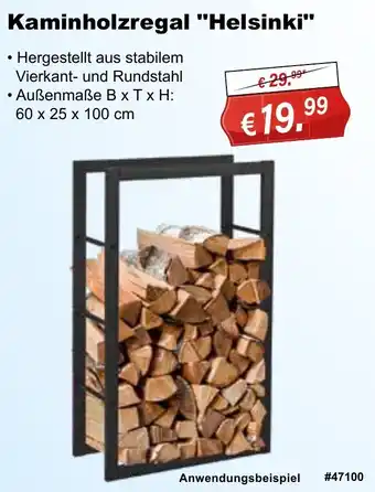 Stabilo Fachmarkt Kaminholzregal "Helsinki" Angebot