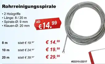Stabilo Fachmarkt Rohrreinigungsspirale Angebot