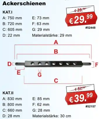 Stabilo Fachmarkt Ackerschienen Angebot