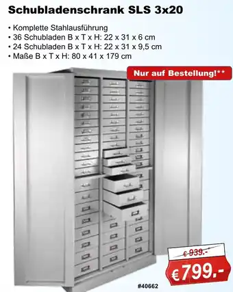 Stabilo Fachmarkt Schubladenschrank SLS 3x20 Angebot