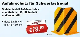 Stabilo Fachmarkt Anfahrschutz für Schwerlastregal Angebot